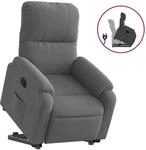 vidaXL Relaxsessel mit Aufstehhilfe Dunkelgrau Mikrofasergewebe Modell 3