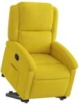 vidaXL Relaxsessel mit Aufstehhilfe Gelb Samt Modell 2