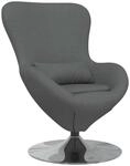 vidaXL Eiersessel Dunkelgrau 63 x 73 x 90 cm Stoff 42002737