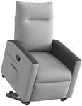 vidaXL Relaxsessel mit Aufstehhilfe Wolkengrau Stoff 3324051