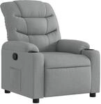 vidaXL Relaxsessel Hellgrau Stoff 374147