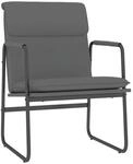 vidaXL Loungesessel Grau 55x64x80 cm Kunstleder 351363