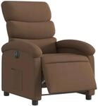 vidaXL Relaxsessel Elektrisch Braun Stoff Modell 24