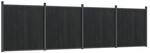 vidaXL Zaunelement Grau 699x186 cm WPC 3282792