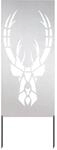vidaXL Garten Sichtschutz-Leinwand Silber 50 x 140 cm Edelstahl 876333