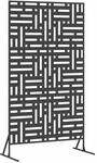 vidaXL Sichtschutz Schwarz 100 x 50 x 180 cm Stahl 868549