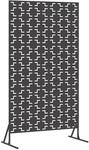 vidaXL Sichtschutz Schwarz 100 x 50 x 180 cm Stahl 868577