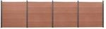 vidaXL Zaunelement-Set Braun 699x186 cm WPC 3211832