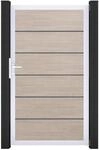 GroJa Tor 1-flg. Basicline Premium 100 cm x 180 cm Sheffield Oak Rahmen EV1