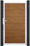 GroJa Steckzaun Tor BasicLine Universal-DIN EV1 Golden Oak