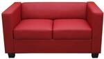 MCW 2er Sofa Lille Rot