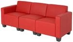 MCW 3-Sitzer Sofa Moncalieri Rot
