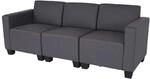 MCW 3-Sitzer Sofa Moncalieri Dunkelgrau