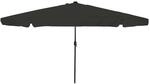 vidaXL Gartenparasol Schwarz 395 x 395 x 245 cm Polyester und Stahl 42003650