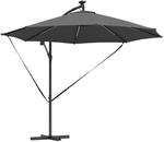 vidaXL Auskragender Bananenschirm Anthrazit 294 x 294 x 248 cm 42003385