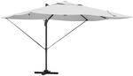 vidaXL Ampelschirm Roma Beige und Schwarz 352 x 251 x 265 cm 42003359