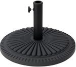 Outsunny Sonnenschirmst&auml;nder HDPE Zement Metall Schwarz 49 x 32H cm