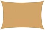vidaXL Sonnensegel 160 g/m&sup2; Rechteckig Sandfarben 3x4,5 m HDPE 4002040