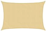 vidaXL Sonnensegel Sandfarbe 5x4 m Polyester Oxford 4000576