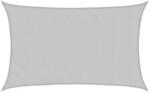 vidaXL Sonnensegel Hellgrau 8x5 m 100% Polyester Oxford 4000556