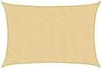 vidaXL Sonnensegel Sandfarbe 4,5x3 m 100% Polyester Oxford 4000571