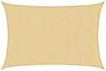 vidaXL Sonnensegel Sandfarbe 6x4 m Polyester Oxford 4000577