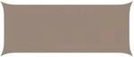 vidaXL Sonnensegel Taupe 6 x 2,5 m 100 % Polyester Oxford 42031015