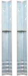 vidaXL Bodenanker L-Form f&uuml;r Spielturm 2 Stk Stahl 5 x 5 x 50 cm 142301