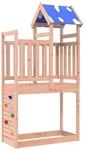 vidaXL Spielturm Braun 110,5 x 52,5 x 215 cm Massives Douglasienholz 3417173