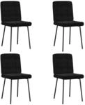 vidaXL Esszimmerst&uuml;hle 4 Stk Schwarz Samt 3315186