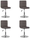 vidaXL Esszimmerst&uuml;hle 4 Stk Drehbar Taupe Stoff 3087457