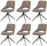 MCW Esszimmerstuhl N73 6er-Set Stoff/Textil Boucle 540g/m&sup2; Beige
