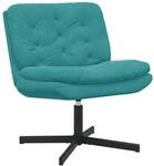 vidaXL Drehender Entspannungsstuhl T&uuml;rkis 63 x 75 x 76 cm Samt 42007368