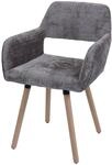 MCW Esszimmerstuhl A50 II Braun Stoff/Textil Chenille 465g/m&sup2;