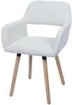 MCW Esszimmerstuhl A50 II Creme-Wei&szlig; Stoff/Textil Cord 400g/m&sup2;