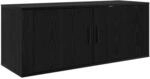 vidaXL Wand-TV-Schrank Schwarz Eichen-Optik 100 x 34,5 x 40 cm 881155