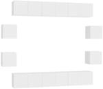 vidaXL 10 Tlg TV-Schrank-Set Wei&szlig; Holzwerkstoff 3074458
