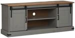 vidaXL TV-Schrank HALDEN 2 Schiebet&uuml;ren Grau 150x40x60 cm Massivholz 4018415