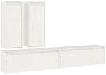 vidaXL TV-Schr&auml;nke 4 Stk Wei&szlig; Massivholz Kiefer 3100180