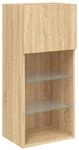 vidaXL TV-Schrank mit LED-Leuchten Sonoma-Eiche 40,5x30x90 cm