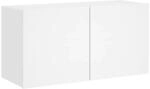 vidaXL TV-Wandschrank Wei&szlig; 80x30x41 cm 836952