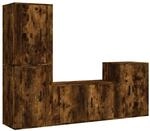 vidaXL 4-Tlg TV-Schrank-Set R&auml;uchereiche Holzwerkstoff 3188611