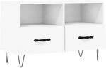 vidaXL TV-Schrank Wei&szlig; 80x36x50 cm Holzwerkstoff 828964