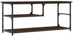vidaXL TV-Schrank Braun Eichen-Optik 103x38x46,5cm Holzwerkstoff Stahl 831827