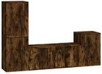 vidaXL 4-Tlg TV-Schrank-Set R&auml;uchereiche Holzwerkstoff 3188603
