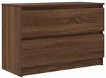 vidaXL TV-Schrank Braun Eichen-Optik 80x35x54 cm Holzwerkstoff 861793