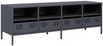 vidaXL TV-Schrank Anthrazit 135x39x43,5 cm Kaltgewalzter Stahl 851330