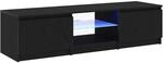vidaXL TV-Schrank Schwarz 140 x 38,5 x 36 cm Holzwerkstoff 862563