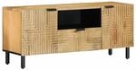 vidaXL TV-Schrank Braun 105x33x46 cm Massivholz Mango 4017734