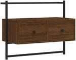 vidaXL TV-Wandschrank Braun Eiche 60,5x30x51 cm Holzwerkstoff